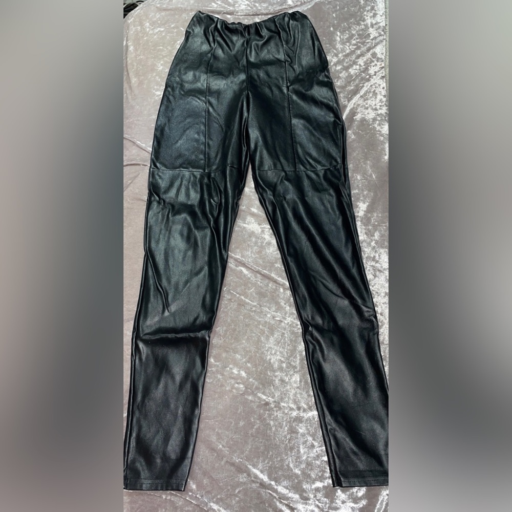 PLT | Black Leather Leggings